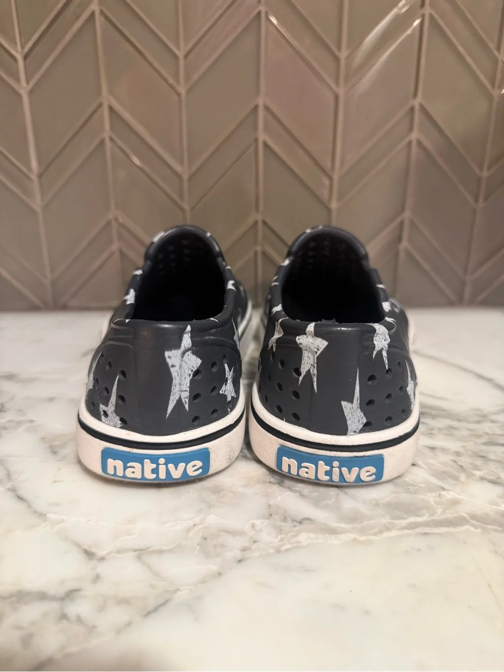 $15 ADD ON native navy blue water shoes stars 1 crocs adidas nike